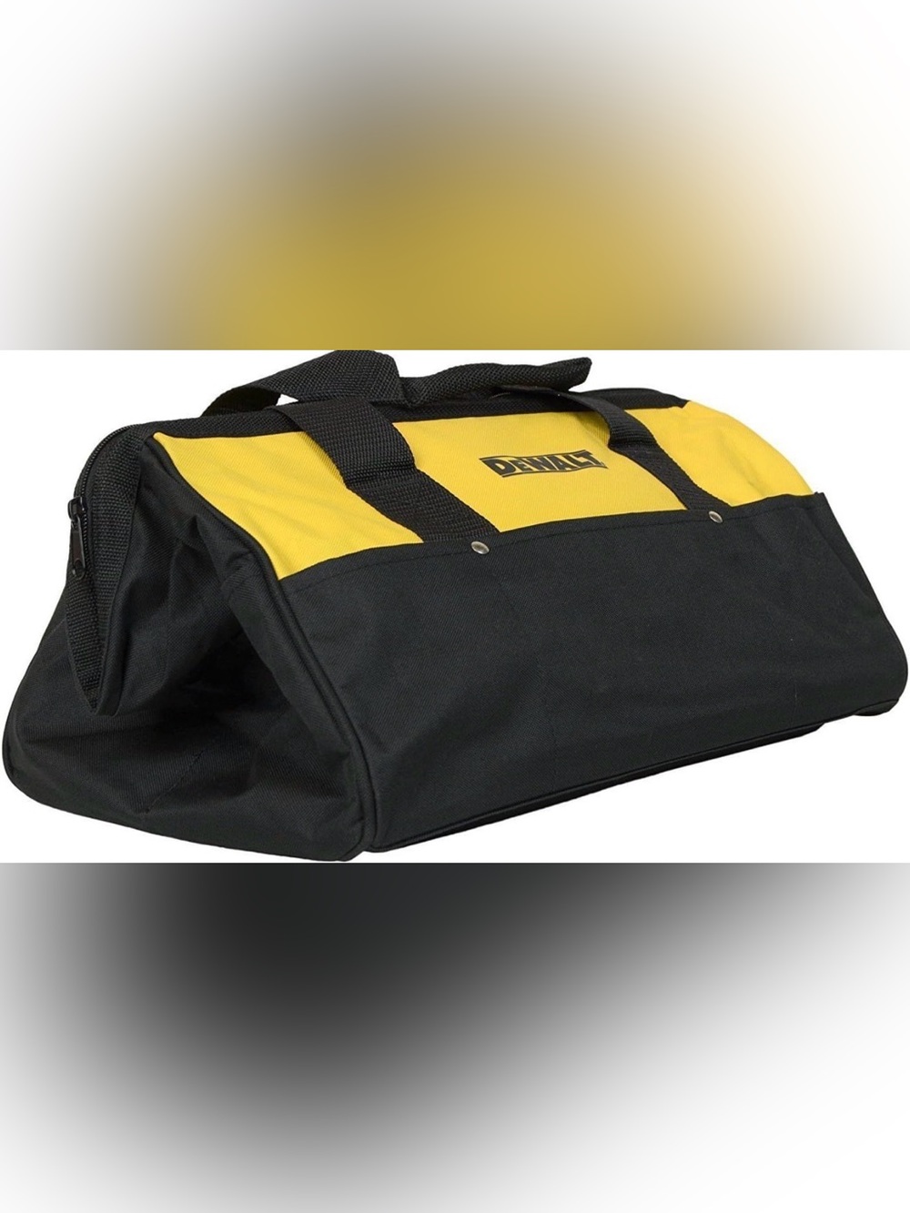 15" DEWALT Heavy Duty Tool Bag Black/Yellow with Handle